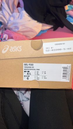 ASICS shoes white/crystal pink women 6