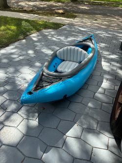 14’ 2 man canoe, inflatable.