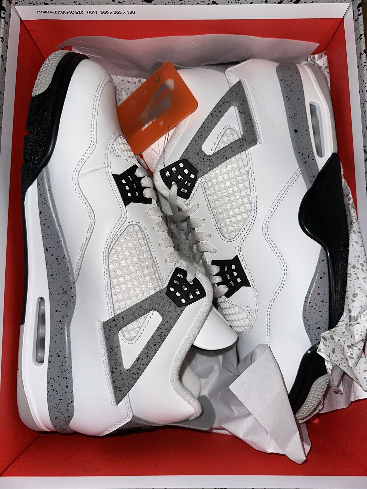 Jordan 4 White Cement Size 13