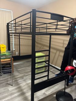 Free twin top bunk frame
