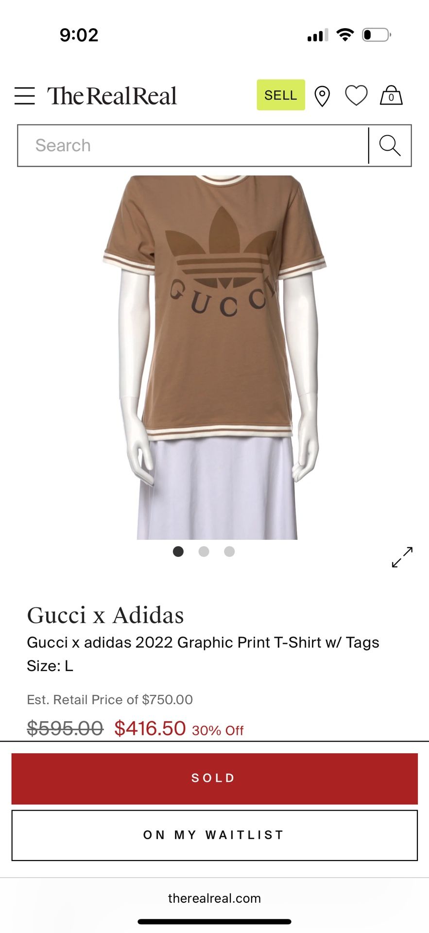 Gucci x adidas 2022 Graphic Print T-Shirt 