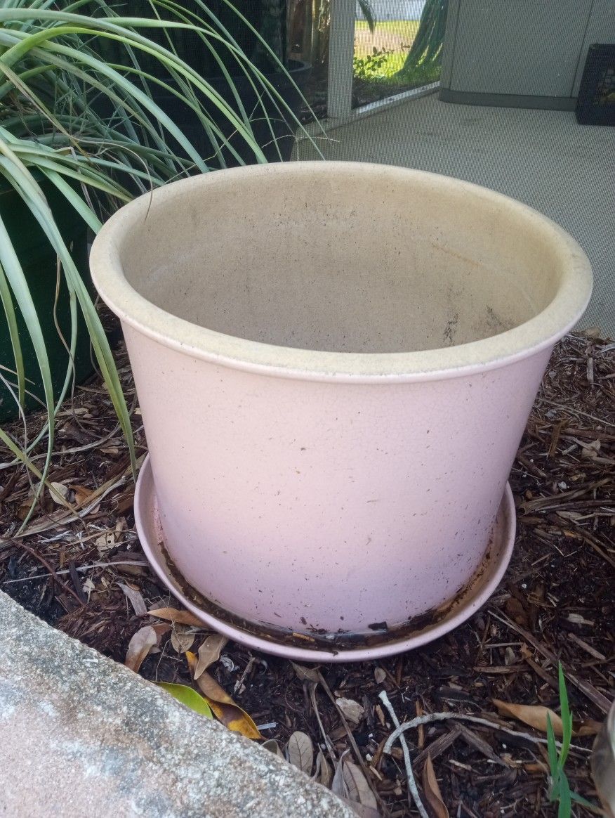 One Huge Pot Thick Plastic, Other Medium Sized And Glass