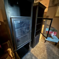 Dark Wooden Trophy Cases