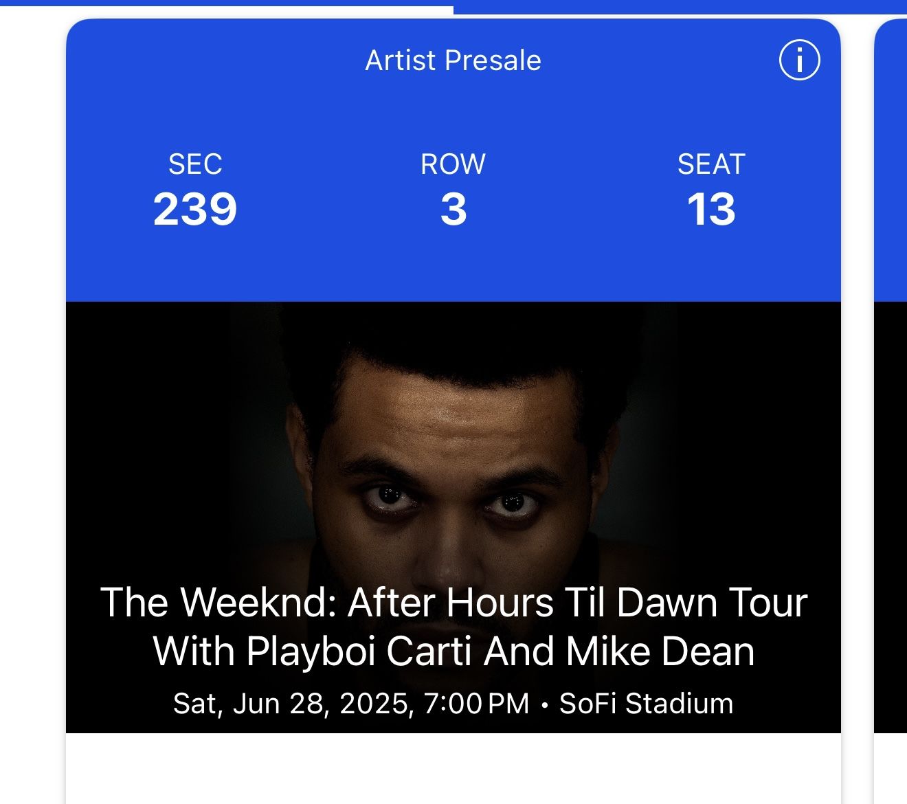 The Weeknd: After Hours Til Dawn Tour June 28th