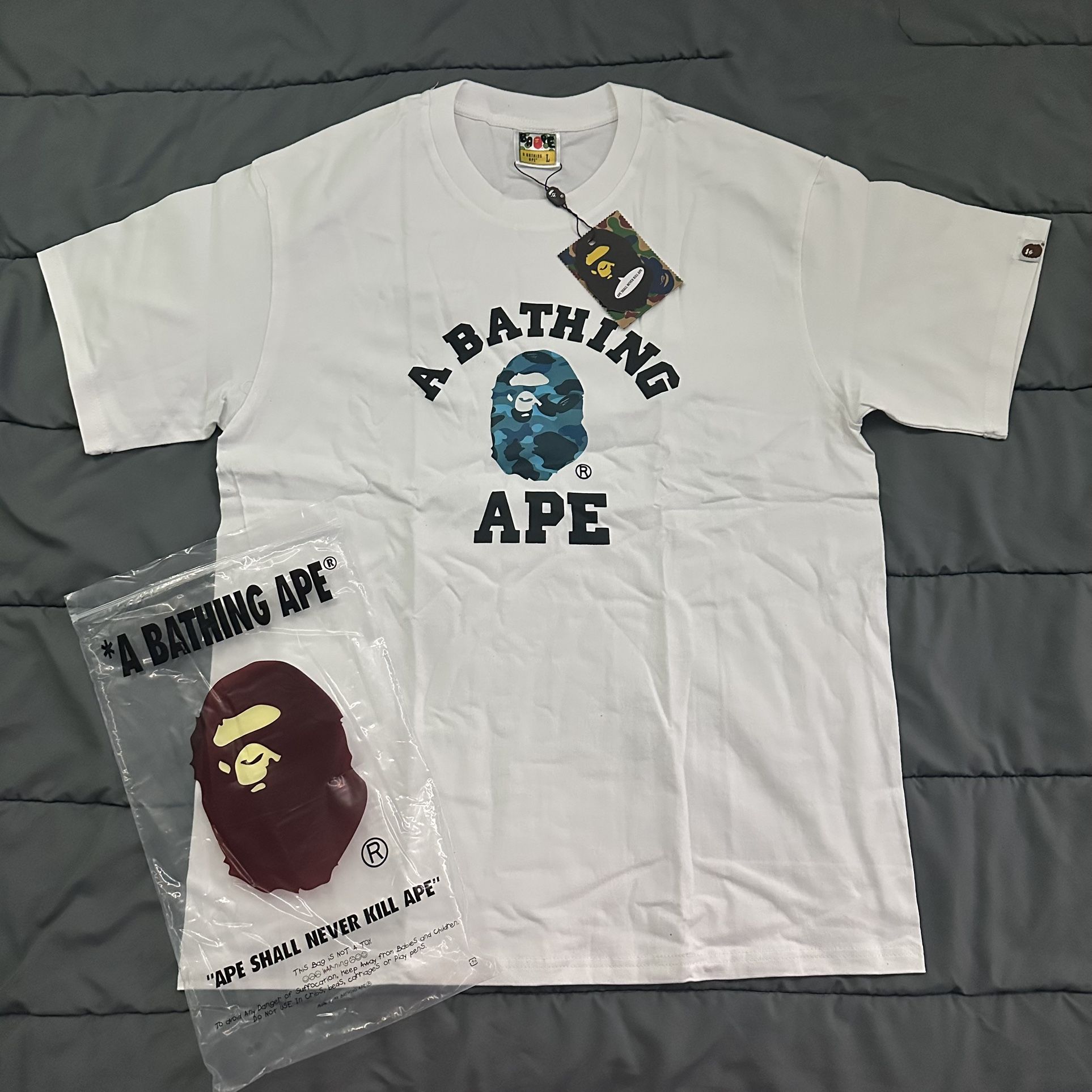 BAPE Blue Camo Tee