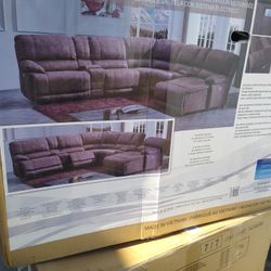 New Sectional In Box Power Recliners