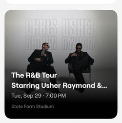 Chris Brown and Usher concert ticket