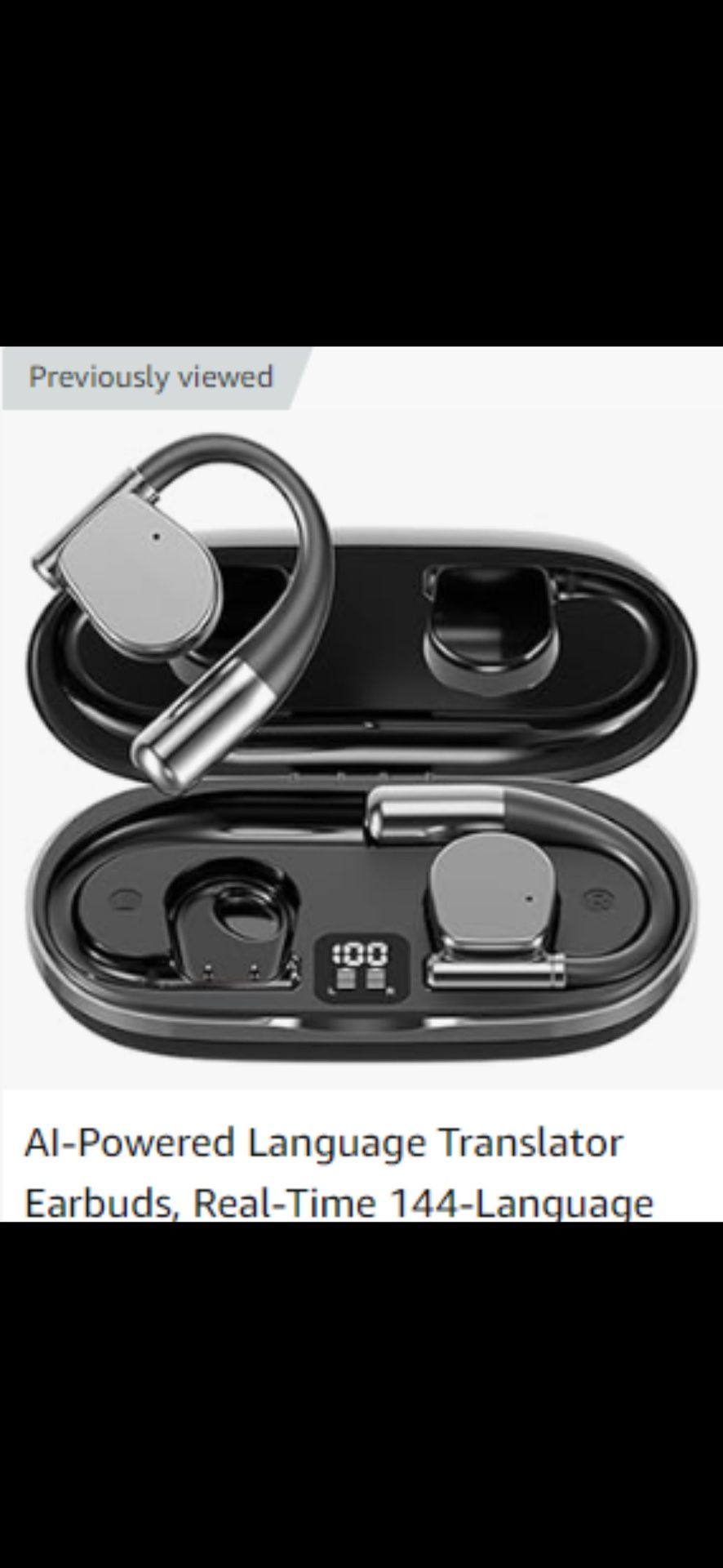 Zero air Bluetooth Language Translator Ear Buds