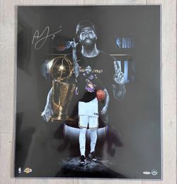 Anthony Davis Signed 20x24 Upper Deck Photo Championship - SEND OFFERS!