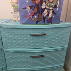 Plastic Drawers 3 Large ones Small 