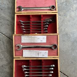 12 Gearless Wrenches. 6 Standard & 6 Metrics. $50 Each Box Or Both For $80. 