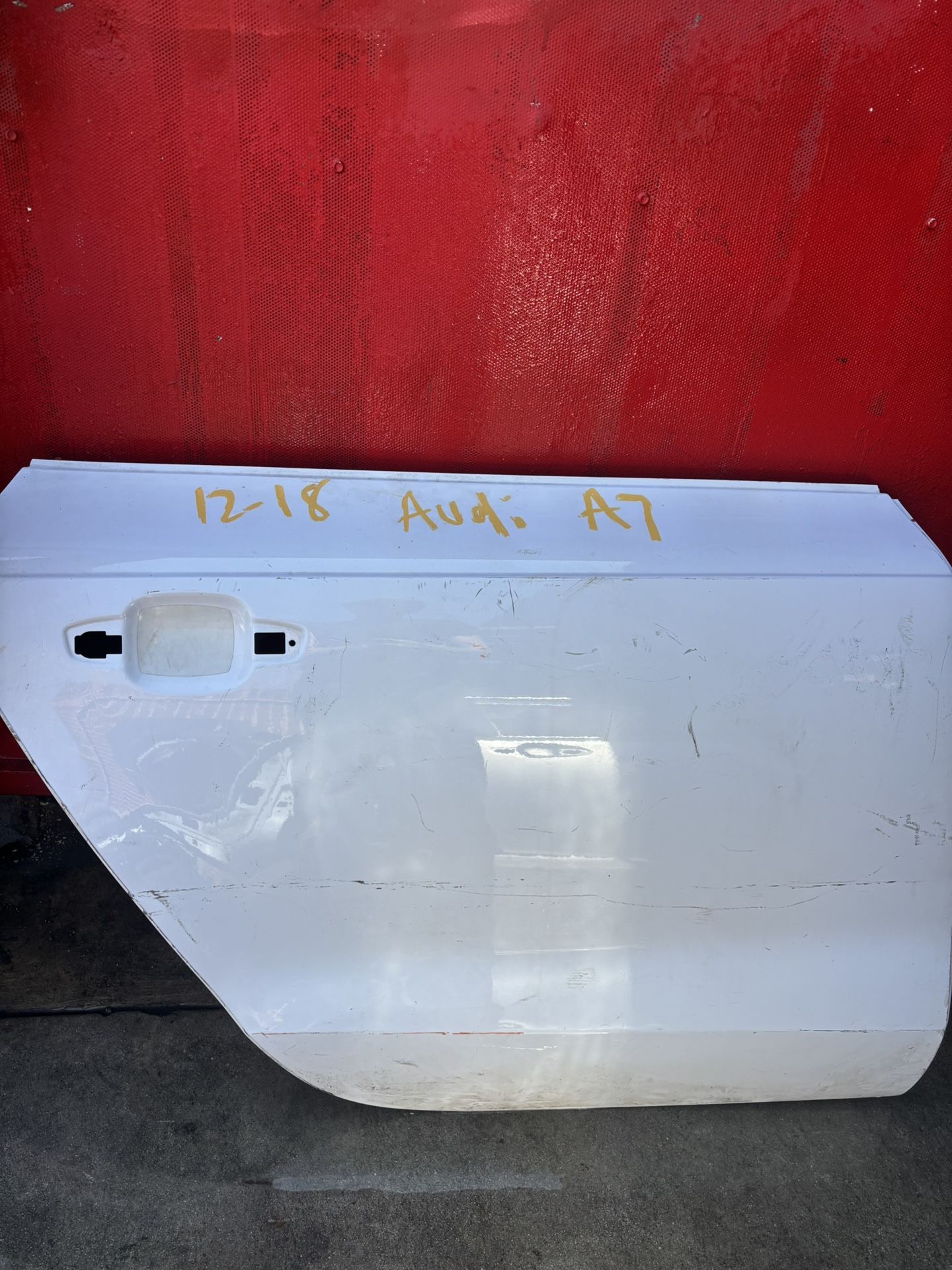 2012 2016 Audi A7 Passenger Right Rear Door