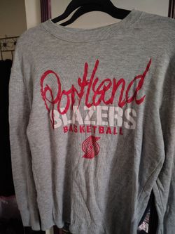 Men's gray Blazers lon sleeve shirt