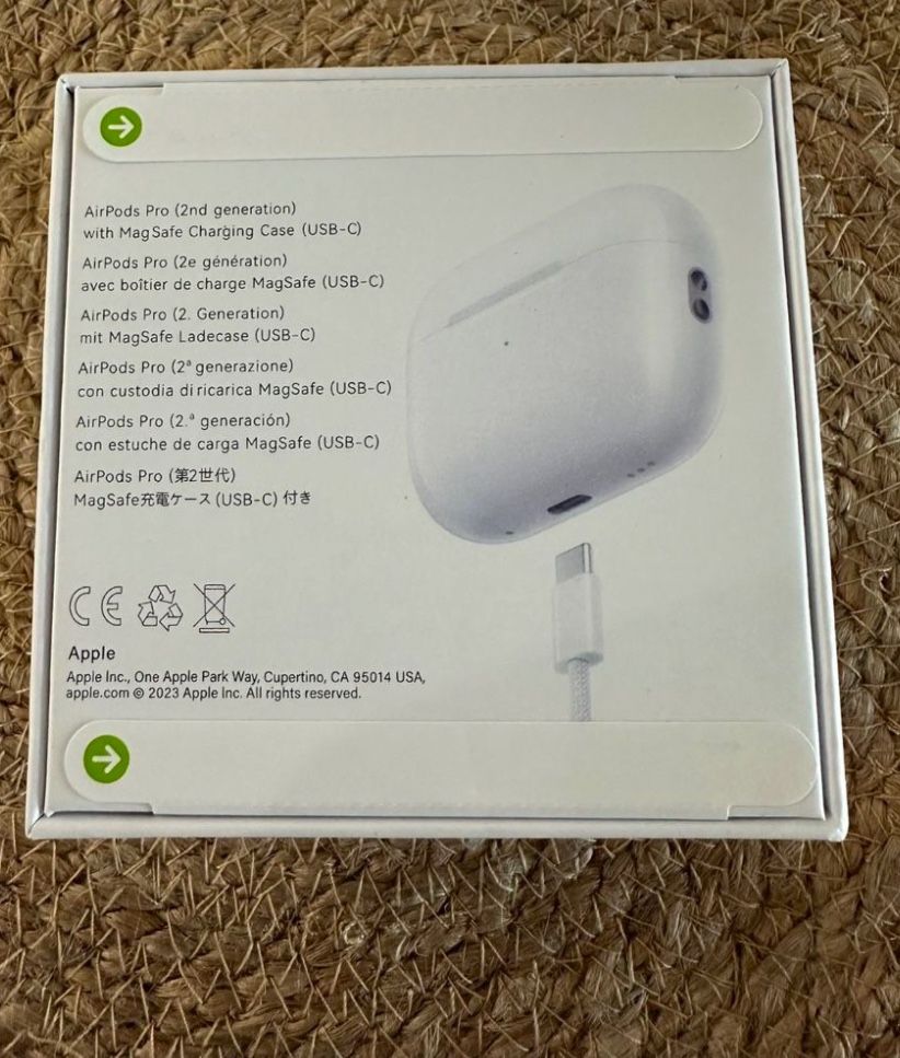Airpod pros my mom got them for her birthday and never opened them she’s looking to sell them !!