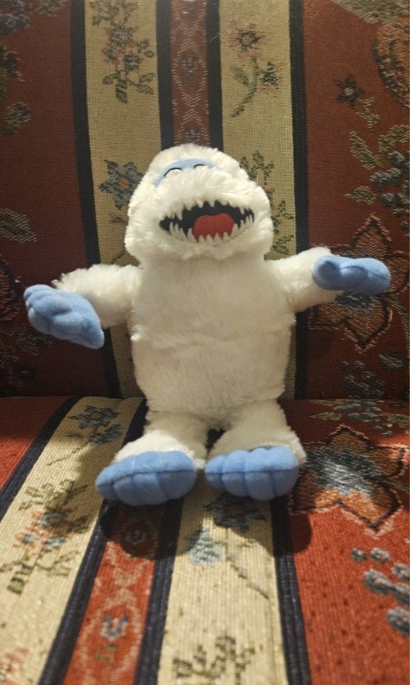 CHRISTMAS RUDOLPH " WHITE YETI " SNOWMAN PLUSH TOY