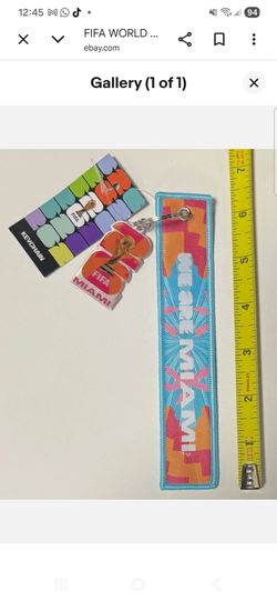 FIFA WORLD CUP 2026 7" WE ARE MIAMI HOST CITY KEY STRAP W/ CHARM