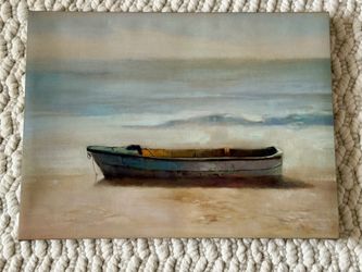 Acrylic Boat Print On Canvas 2ft x 1.5ft