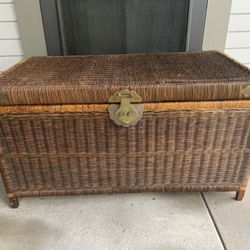 Wicker Chest 34”x 17”1/2 x 18”tall