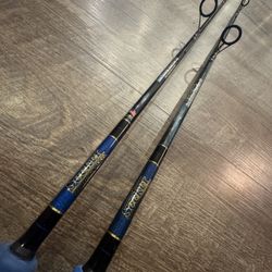 Seeker Blue Lightning 7’ Inshore Spinning Fishing Rods 