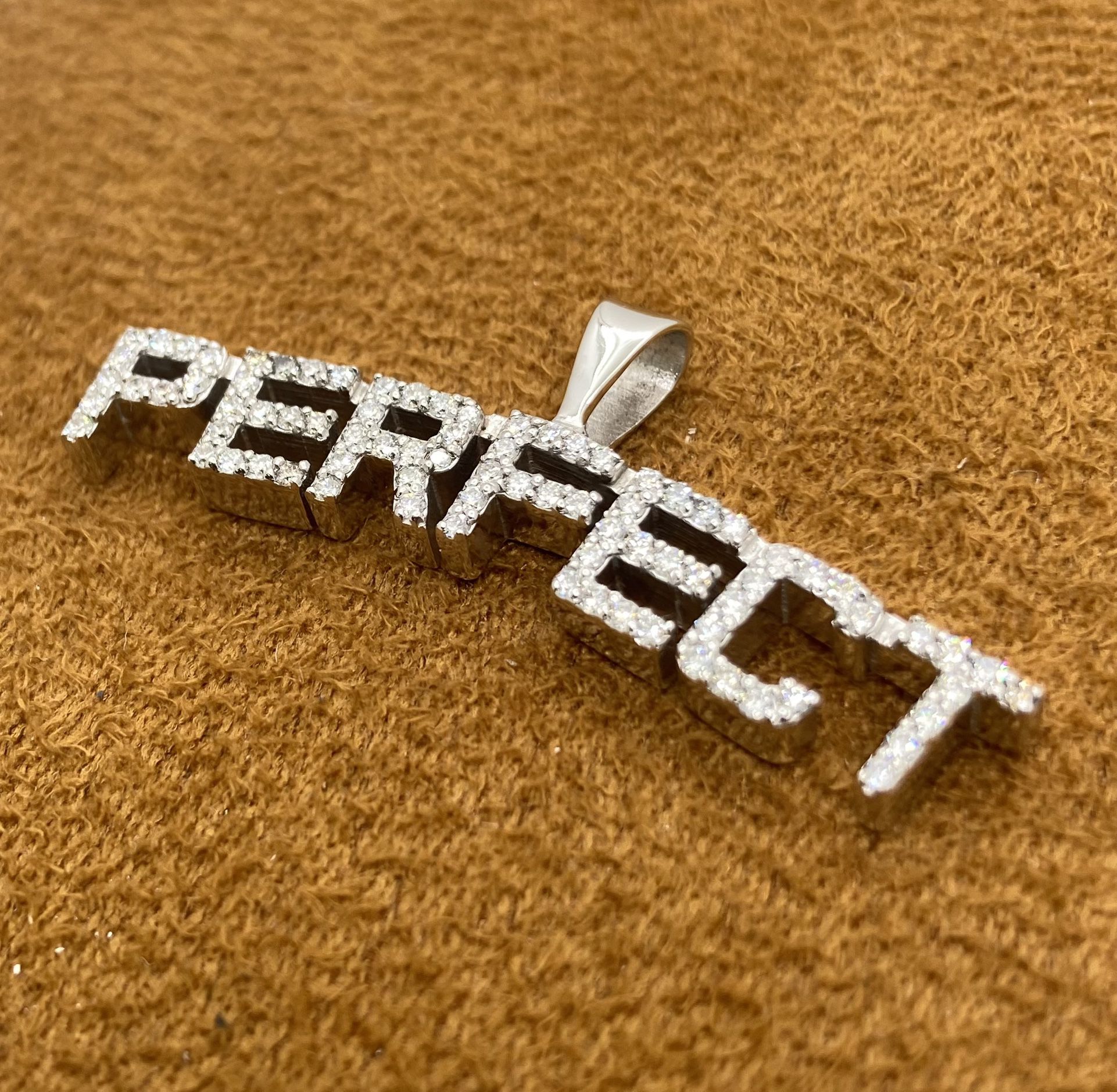 White Gold Diamond “PERFECT” Pendant