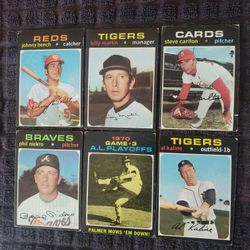 1971 TOPPS BASEBALL CARDS STARS BENCH SEAVER  CARLTON KALINE YAZ !AAAa!
