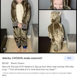 Chosun international koala bear Costume