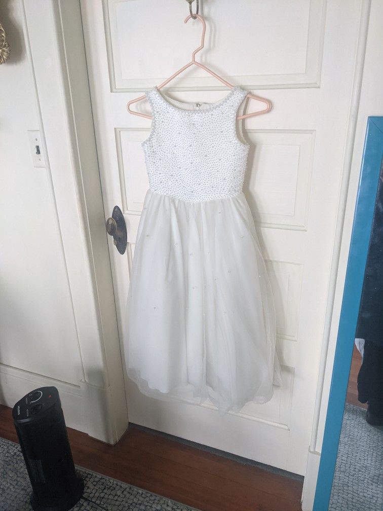 Flower Girl Dress / Matching Silk Shoes