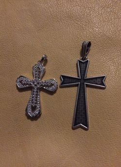 Cross pendants Sterling silver