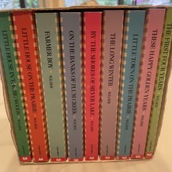 9 Book Little House On The prairie Series