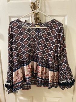 Beautiful bohemian blouse size Xl