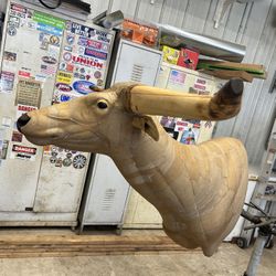 Longhorn Steer Shoulder Mount “Folk Art“