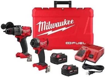 Milwaukee M1 18 fuel two-piece combo  kit plus 3 milwaukee 3/8 ratchet kit