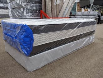 Twin size mattress with boxspring 15 inches thick high quality mattress with box special