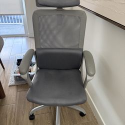 Gray desk chair