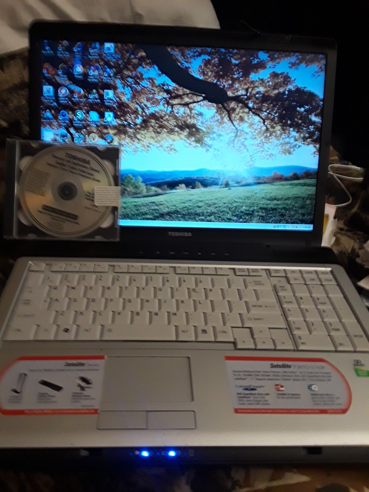 Toshiba 17 laptop with restore disc