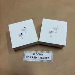 Apple AirPods Pro 2 Bluetooth Earbuds NEW - Only $1 Today Pay The Rest Later! 