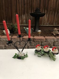 Christmas Holiday Candle holders