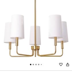 Candelabra ceiling light fixture and matching curtain rod