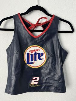 Rusty Wallace Miller Lite Women’s Leather Top