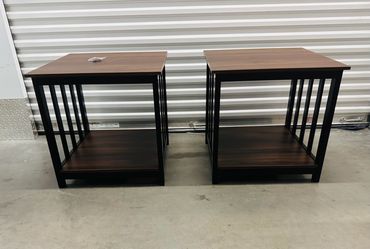 Set of 2 End Table Side Tables Night Stands - Never Used - minor ding on each $50 for both