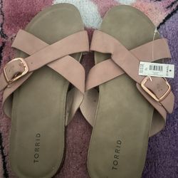 Torrid Brand New Rose Gold Sandals