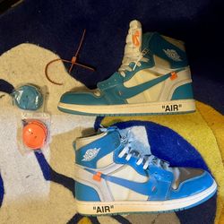 Size 10 - Jordan 1 Retro OG x Off-White High UNC
