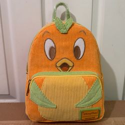 Loungefly Disney Parks Florida Orange Bird Mini Backpack Corduroy NWT