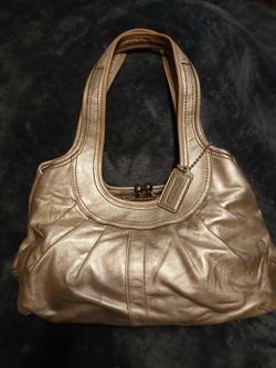 Coach Rare Vintage Metallic Shoulder Bag
