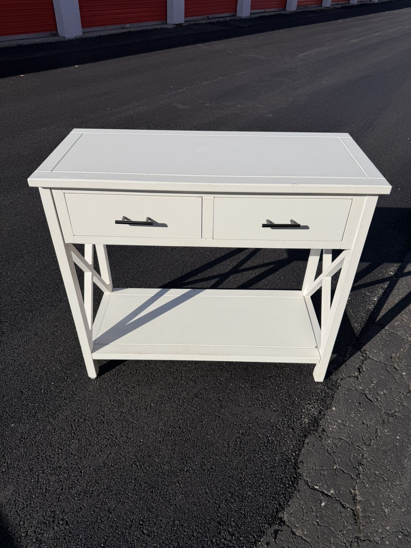 Console table with two drawers