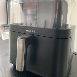 GreenPan ClearView 7QT Air Fryer – Like New, 360° Window