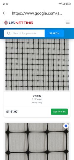 Plastic gardening mesh
