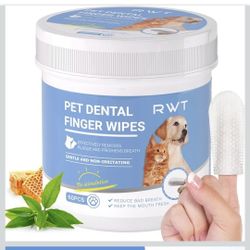 Pet Dental Finger Wipes 