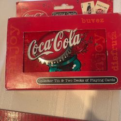 Playing Cards In Tin Can 