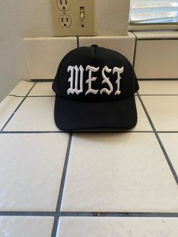 Black hat white logo west fit all